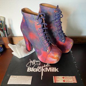 Lita Fab Rainbow Galaxy Jeffrey Campbell x BlackMilk Women Size 6